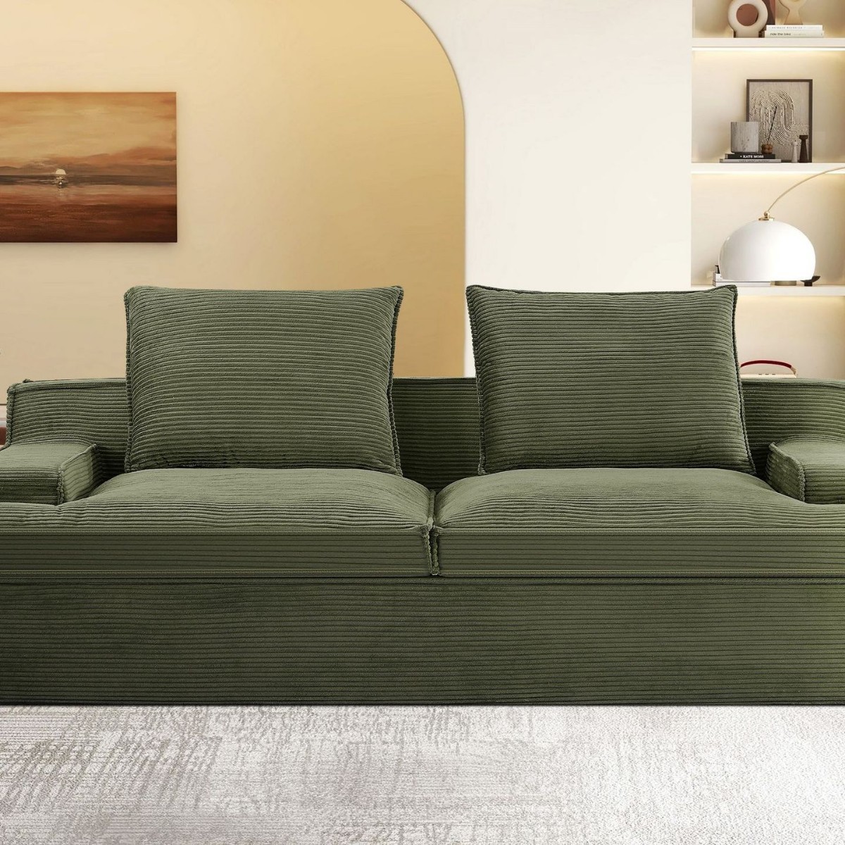 Estilo de Hong Kong, lujo ligero, nórdico, pequeño apartamento, sala de estar, diseño doble, sofá de combinación moderno