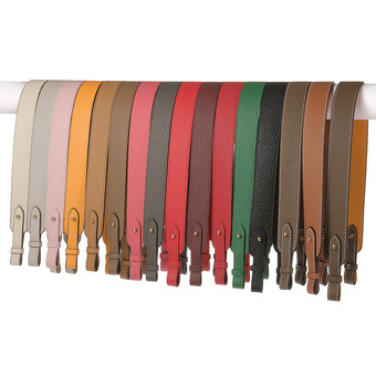 跨境专供A-30头层牛皮真皮包带单买菜篮子包肩带配件改造腋下包包