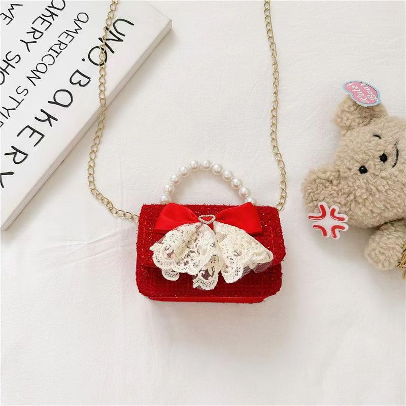 Bolsas de Año Nuevo para niños, chicas lindas, bolsas de mochila princesa bebé, estilo rojo de Año Nuevo, fragancia