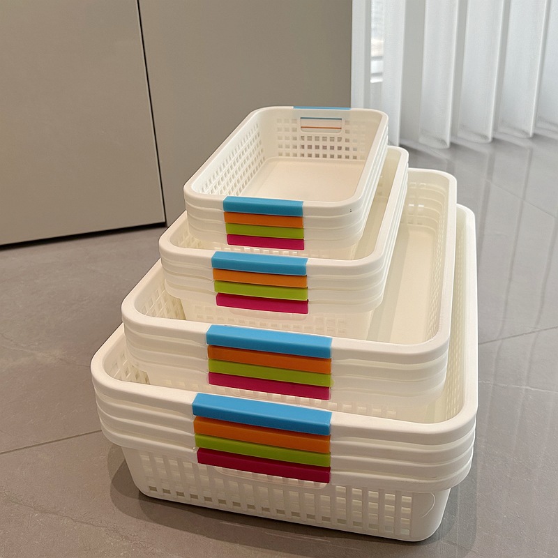 extra large small and medium plastic basket storage basket rectangular fruit washing vegetable basket toys sundries basket hospital kindergarten