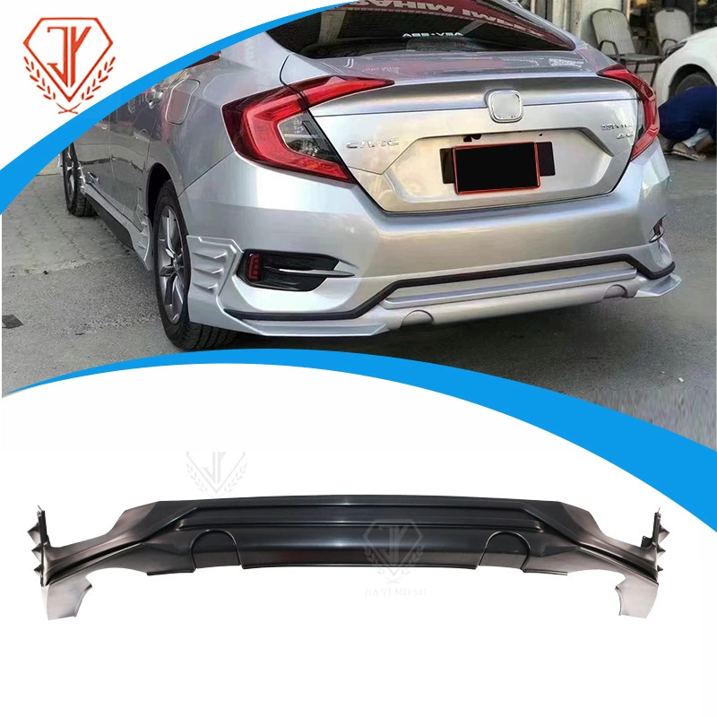 Подходит для Honda Civic десятого поколения (2016-2019), накладка на задний бампер, модификация в стиле «рыбий хвост»