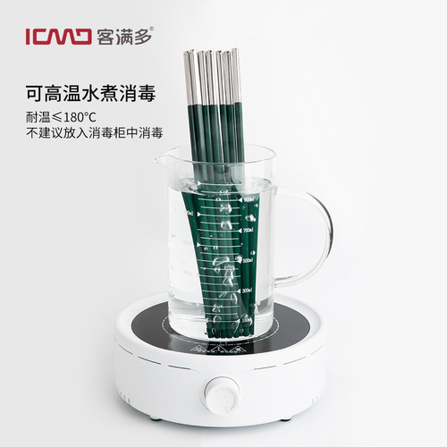 Multi-custom alloy chopsticks, Nordic green, household non-slip, one person, one chopstick, meal-sharing chopsticks, hotel chopsticks, direct delivery from the manufacturer