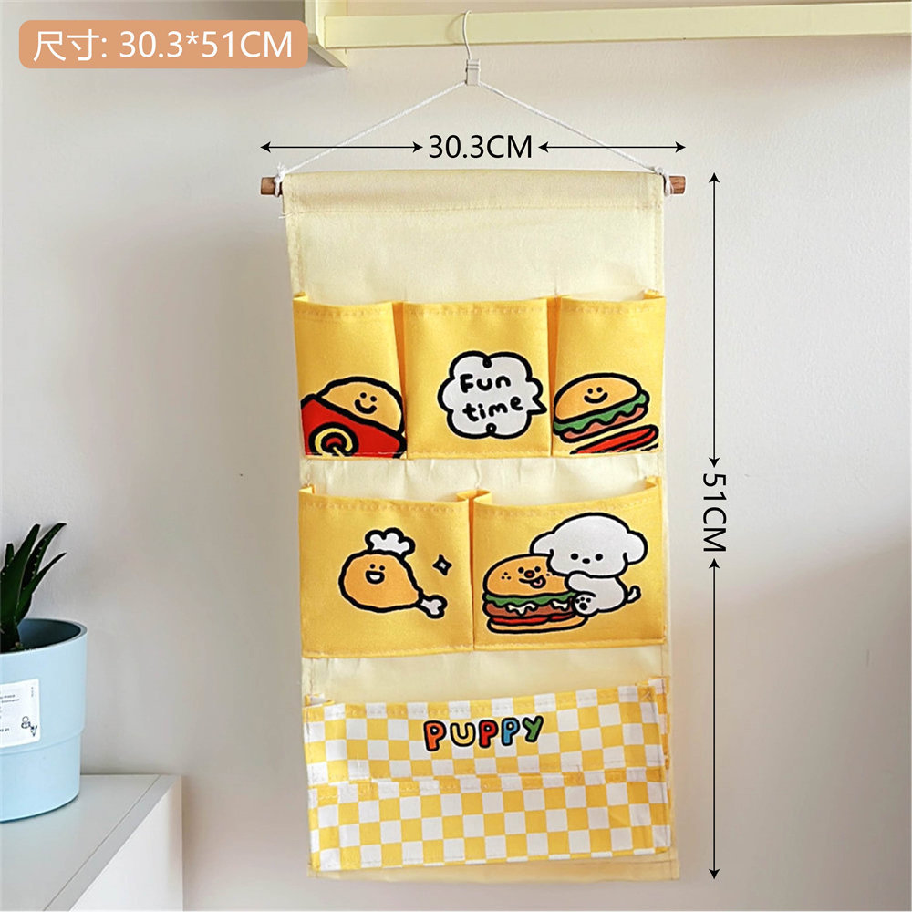 Tengyi bolsa colgante de tela dormitorio creativo bolsa de almacenamiento montada en la pared detrás de la puerta gabinete colgando bolsa de almacenamiento de bolsa montada en la pared