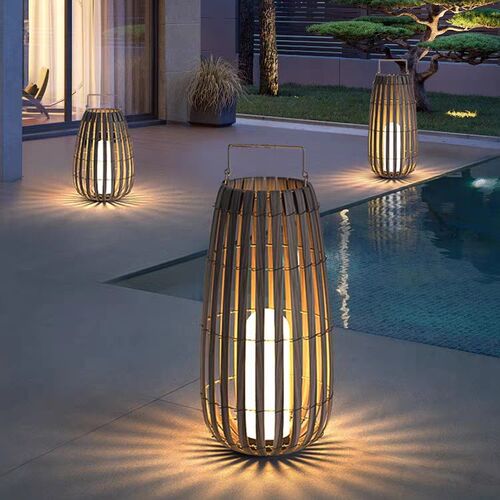 Solar Outdoor Lantern Courtyard Lantern Garden Decoration Floor Lamp Villa Lawn Lamp Waterproof Outdoor Terrace Atmosphere Lamp