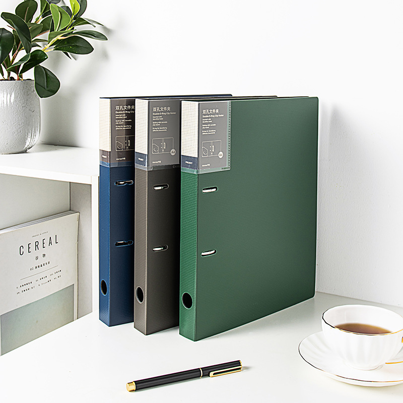 Carcasa de carpeta de dos orificios Carcasa de carpeta de trabajo rápido de doble orificio Carpeta de carpeta perforada a4 Carpeta de archivo de datos de carpeta de 2 orificios