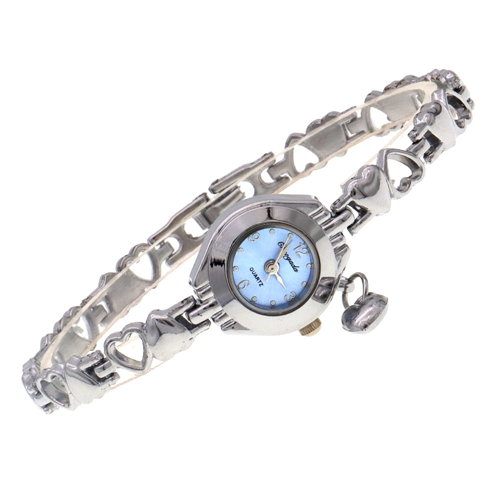 80g Weight Ordinary Glass Mirror Material Alloy Strap Material Watch Classification Pointer+Number Display Type Buckle Buckle Style Round Dial Shape Daily Occasion Quartz Movement Heart Shape Pattern Women's Gender Casual, Classic Style Style Casual Classic Style Heart Shape Buckle Quartz Watch Women's Watches 12