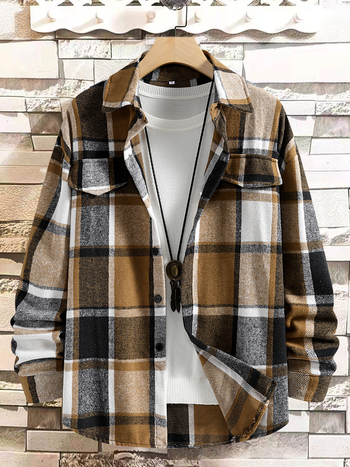 Camicia a quadri uomo maniche lunghe rossa casual ed elegante_voghion.com