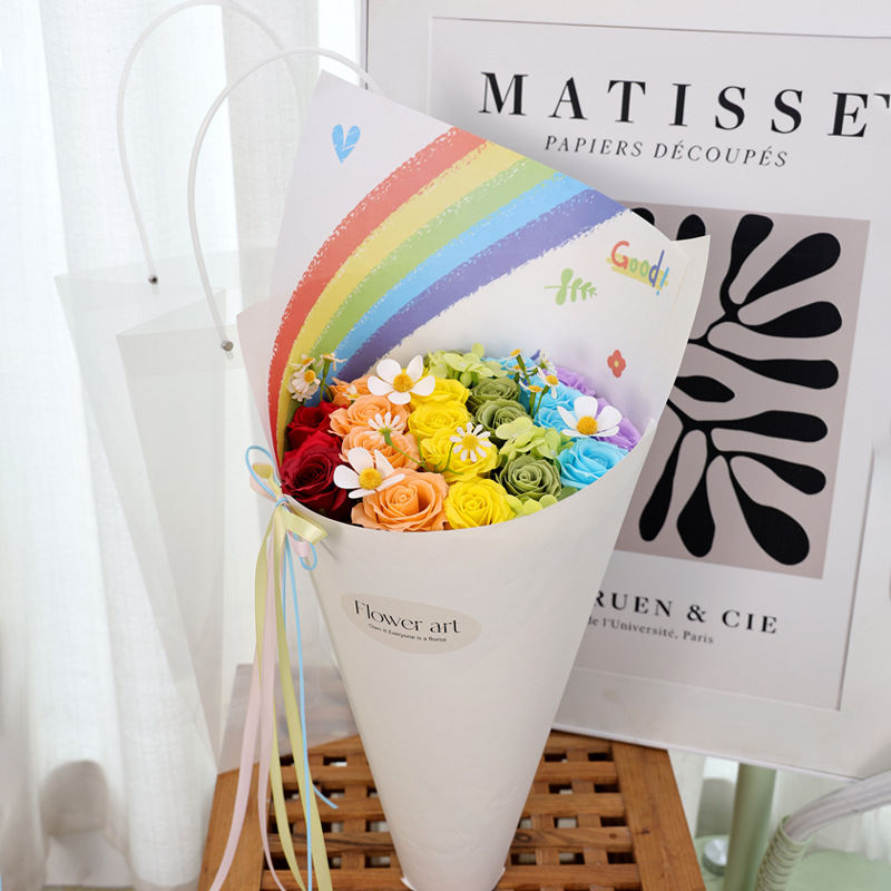 무지개 꽃다발 33송이