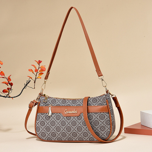 One-shoulder cross-body armpit bag with exquisite texture for women,  new bags, fashionable middle-aged mommy women's bag