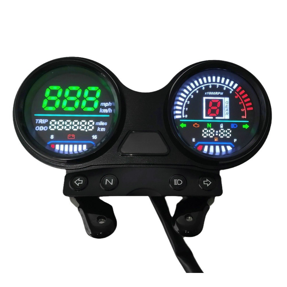 Motorcycle Dashboard Ybr Tianji Modified Led Instrument Assembly Mileage Meter Suitable for Yamaha Jym125