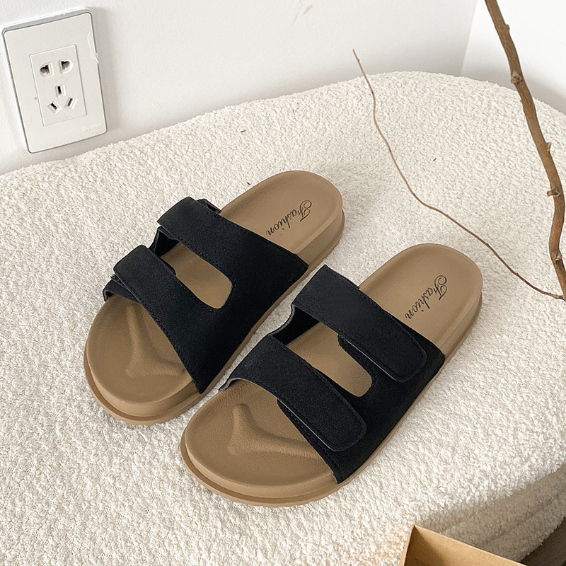 Women's Summer Outdoor Sandals Non-slip Double Strap Velcro_voghion.com