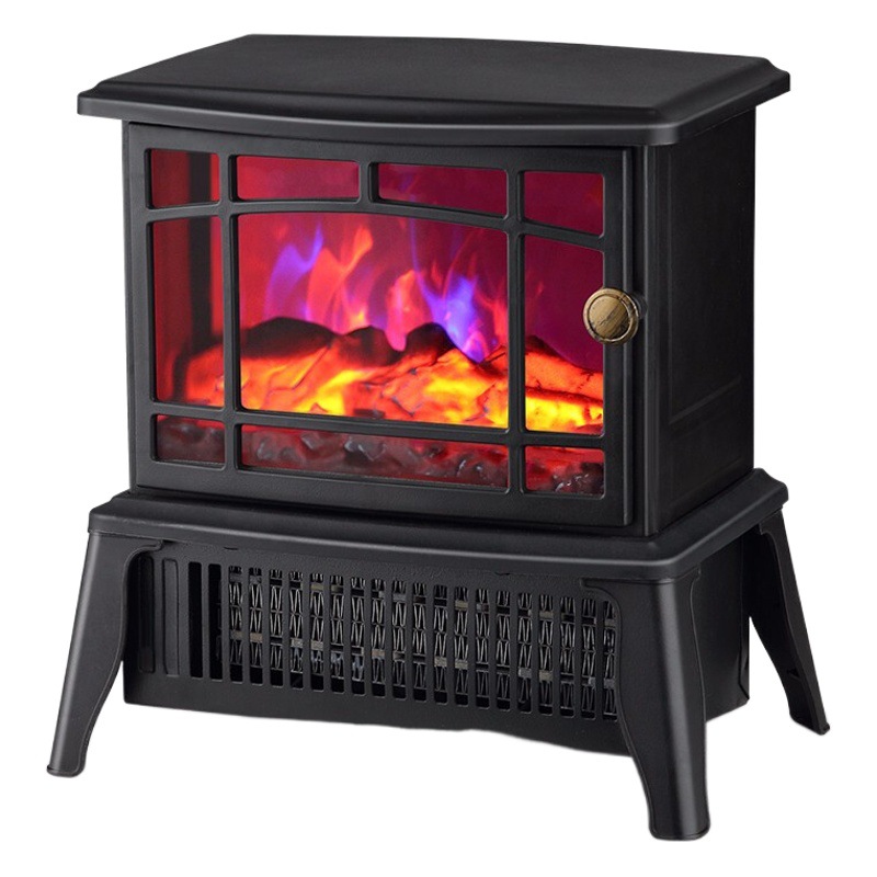 Estufa de Calefacción al por Mayor Flame Mountain, Chimenea Eléctrica Inteligente, Calentador de Chimenea Doméstico, Calentador Eléctrico Pequeño Negro