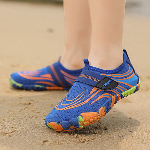 Cross-border new outdoor children's wading shoes, breathable swimming shoes, men's beach shoes, lightweight quick-drying five-finger shoes for women