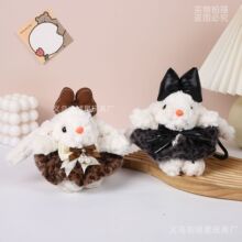 网红可爱长耳兔毛绒玩偶挂件创意穿搭兔子包挂钥匙扣高级感小礼物