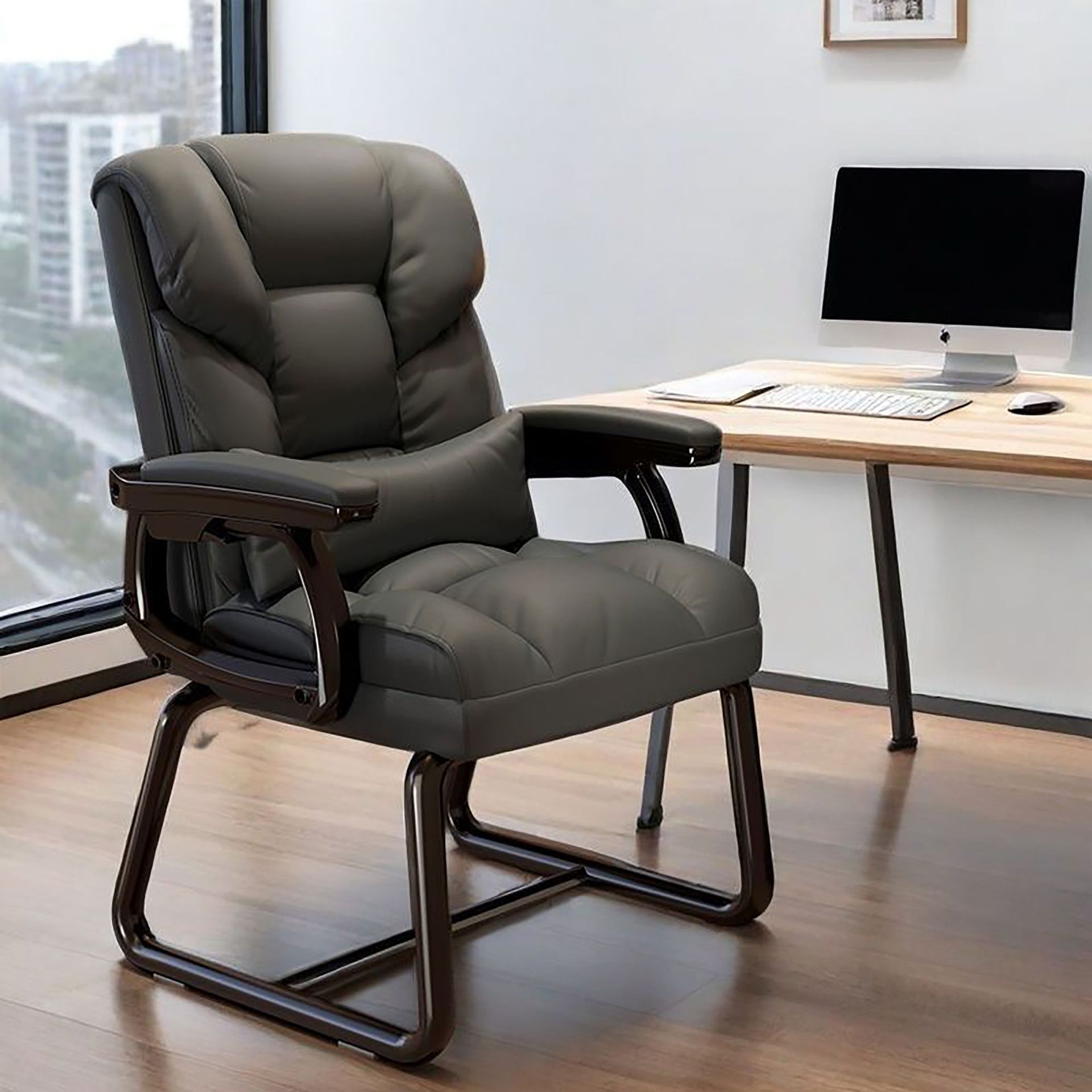Silla de computadora silla de oficina doméstica silla de respaldo confortable silla giratoria ascendente sofá reclinable asiento jefe asiento