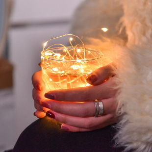LED flash cross-border copper wire string lights gift box lights with decorative star lights string lights wholesale