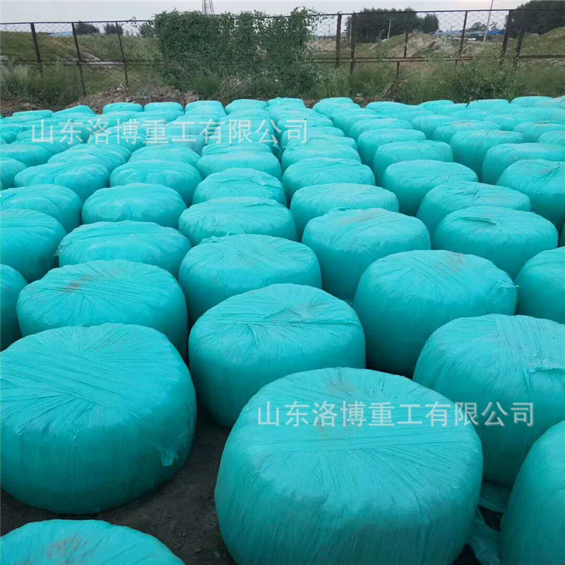 养殖场用自动打捆包膜机 秸秆打捆包膜机 秸秆牧草青储打捆覆膜机
