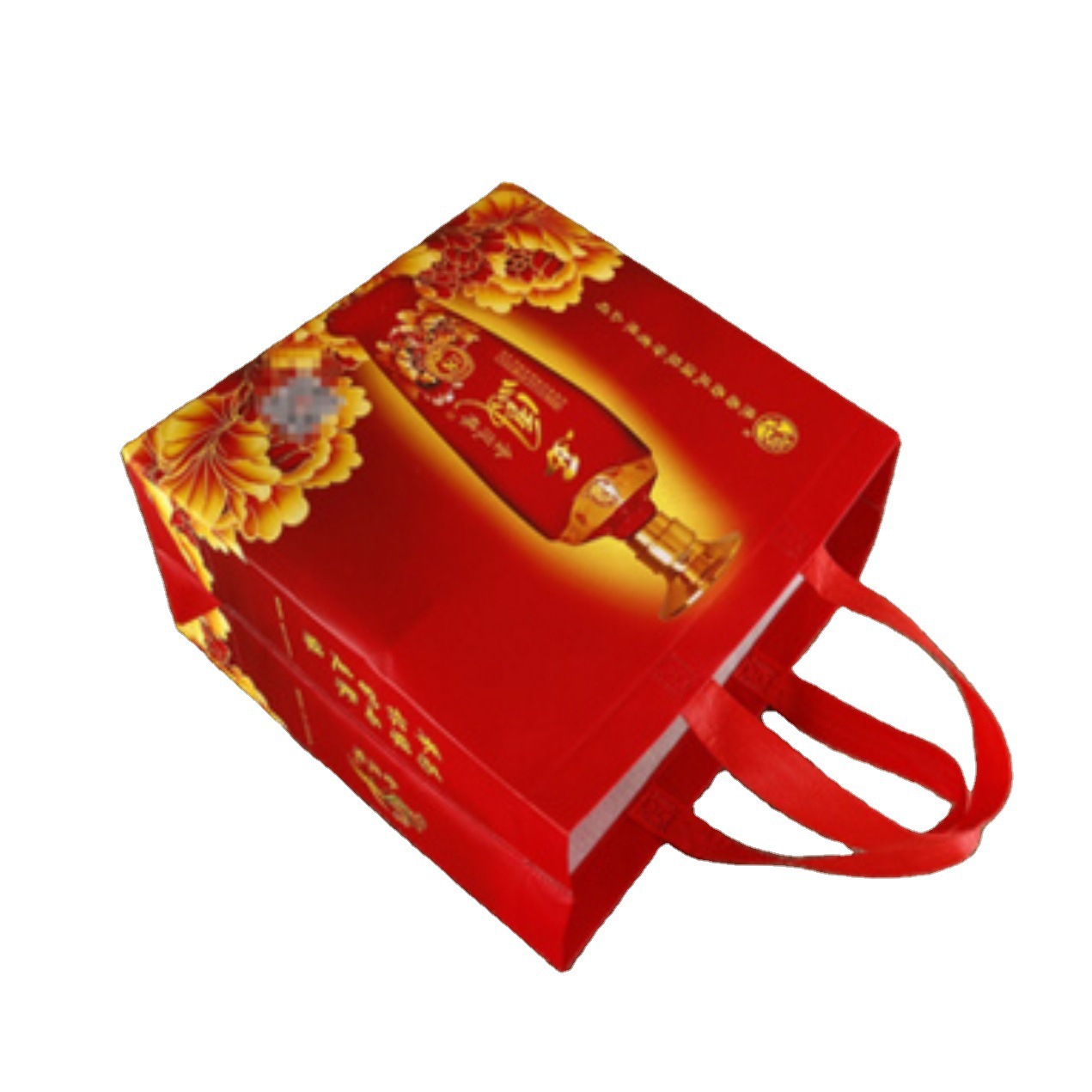 深圳厂家彩印热压立体腹膜无纺布袋 广告袋 覆膜热压彩色手提袋