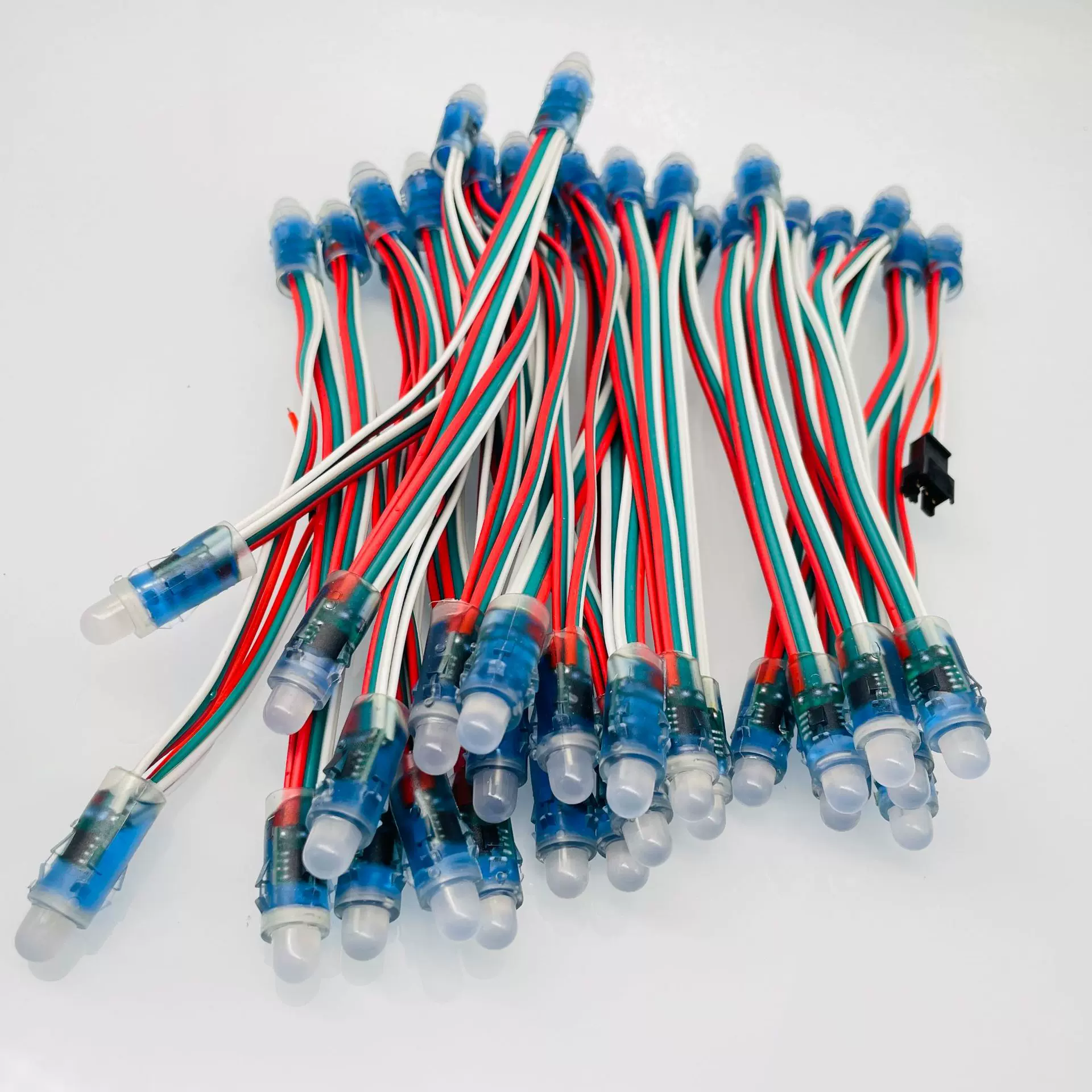 生产12V5v全彩外露灯LED穿孔灯全彩显示屏发光字防水防晒外露灯