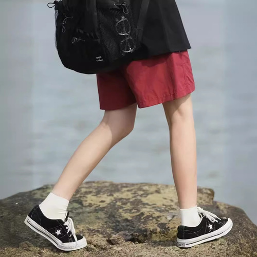 Candy-colored Japanese city boy cargo shorts for men and women, thin functional loose quick-drying sport five-pocket beach pants