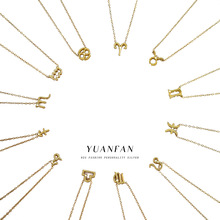 远梵新款s925纯银十二星座系列项链女热销ins星座吊坠跨境锁骨链