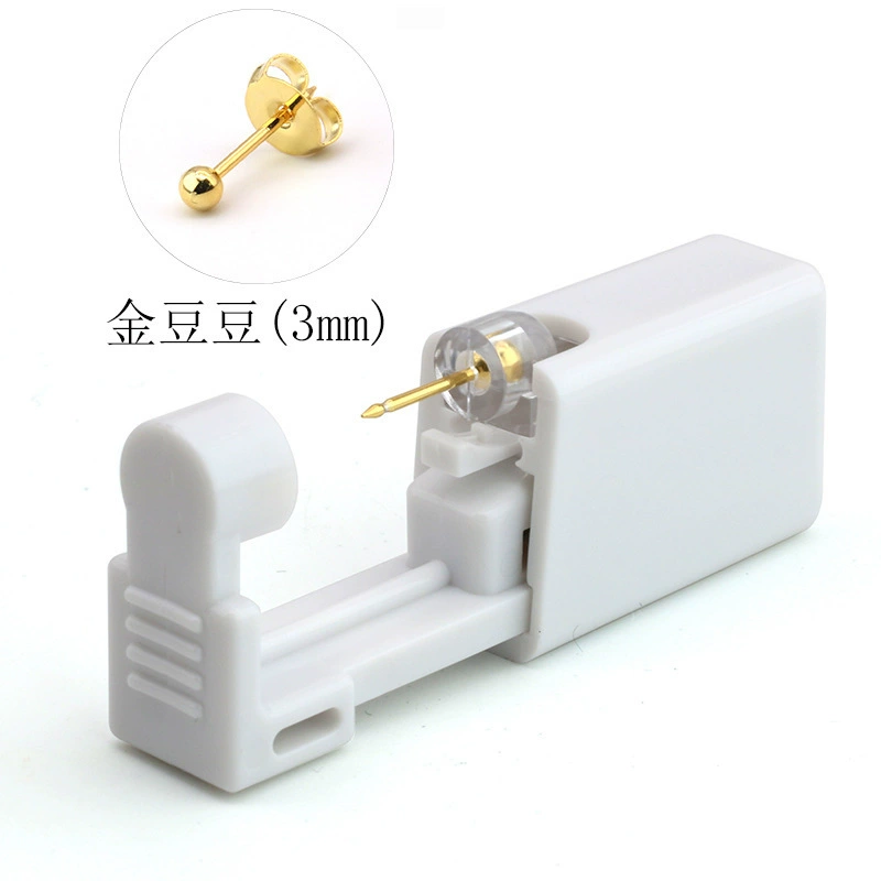 Disposable Ear Piercing Kit, Single-Use Piercer with Studs, Multiple Colors, Compact 5.8×2.3×1.2 cm