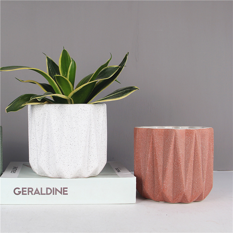 北欧简约几何陶瓷花盆多肉创意个性家居绿植盆栽装饰摆件桌面装饰