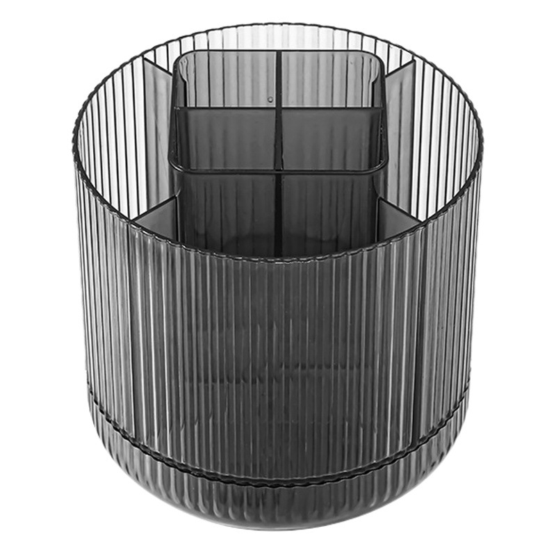 Titular de la pluma giratorio de 360 grados caja de almacenamiento de gran capacidad titular de la pluma de escritorio de oficina lápiz de cejas lápiz labial maquillaje cepillo de almacenamiento rack