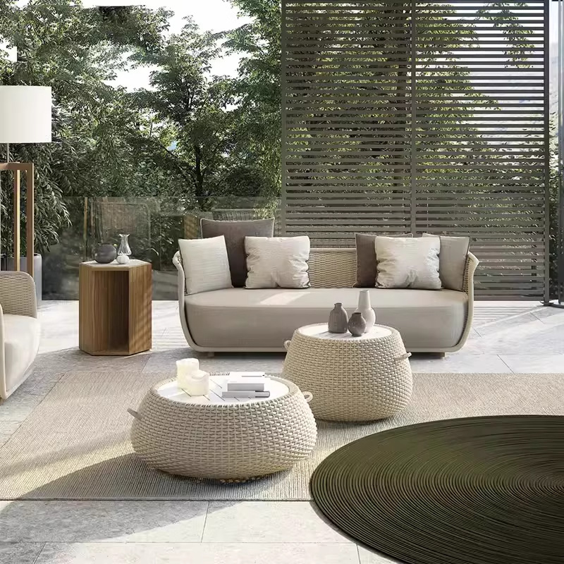 Sofá al aire libre patio impermeable solar villa jardín alojamiento al aire libre balcón sofá sala de estar ocio muebles de alta calidad