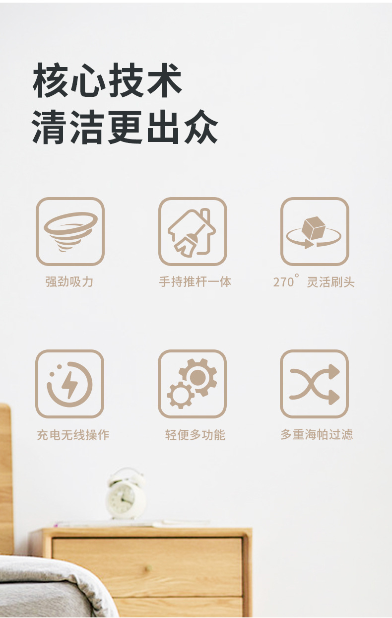 Cross-Border Car Vacuum Cleaner New Small Household Dust Collector Large Suction Cleaning Machine Wireless Handheld Vacuum Cleaner