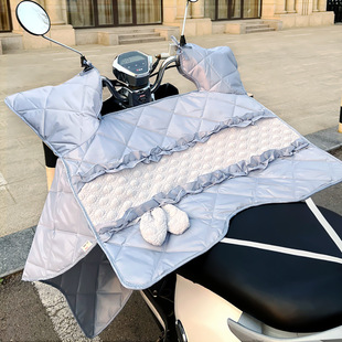 Electric Vehicle Windshield Quilt, Summer Sun Protection Sunshade, Thin Battery Vehicle Motorcycle Windproof Quilt, Summer Waterproof and Breathable