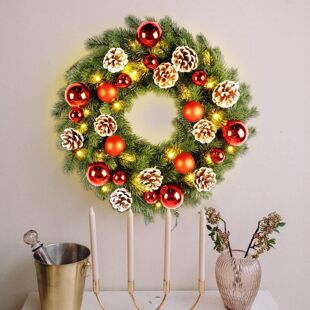 Shiyu Amazon Cross-Border Hot Product Gorgeous Christmas Ball Pine Cone Indoor Garland Decoration Christmas