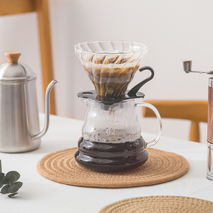 Hand-Brewed Coffee Pot Filter Cup Set Glass Cloud Pot Sharing Pot Coffee Utensils Coffee Pot Hanging Ear Extraction Cup