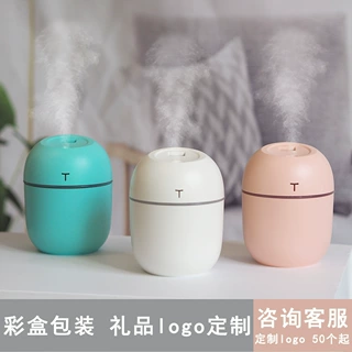 跨境批发小型迷你桌面usb加湿器雾化器家用车载补水仪小夜灯定log