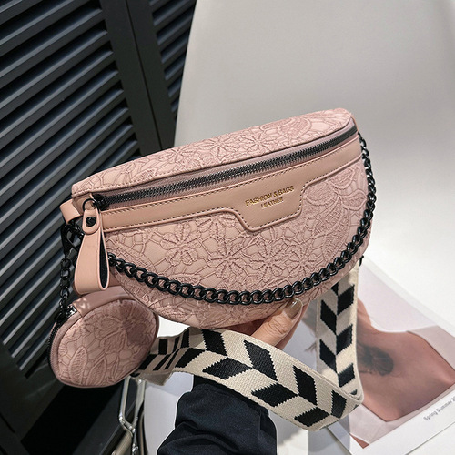 Internet celebrity chest bag  summer new fashion casual crossbody bag waist bag versatile shoulder bag mother bag mobile phone bag