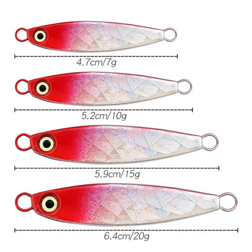 Luya iron plate lead fish wholesale 7g10g15g20g special BAOAN iron plate slightly defective sea fishing feather three hooks