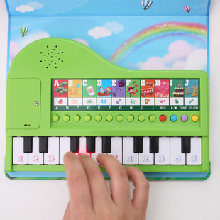 Toy keyboard lighting and playing electronic piano book cross-border popular early education electronic piano teaching entertainment Amazon TikTok