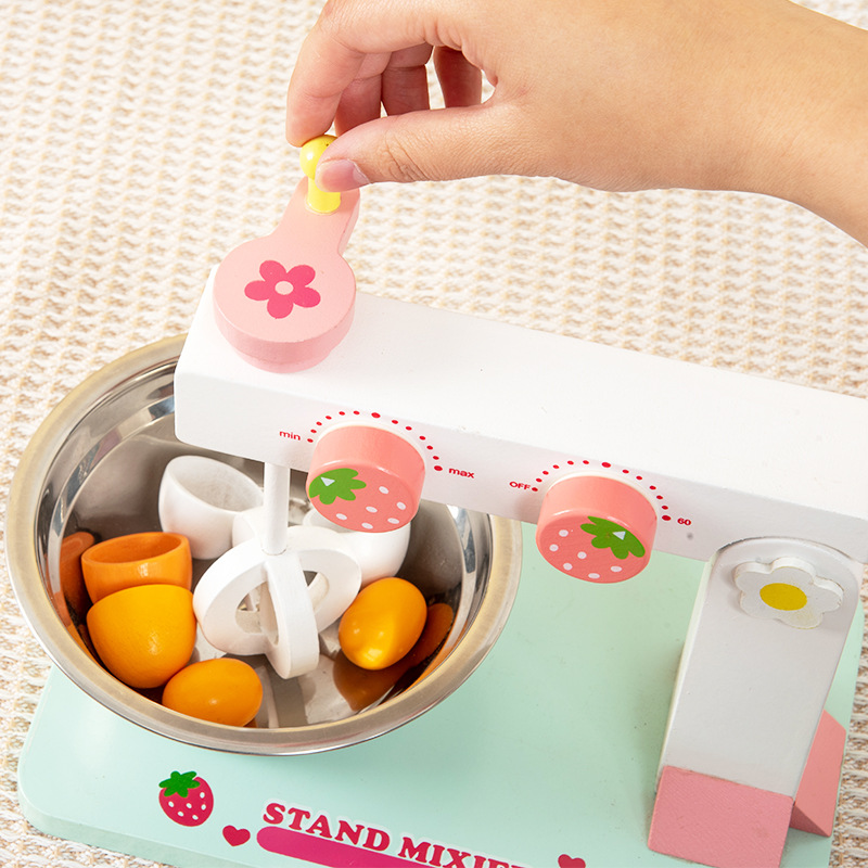 Transfronterizo CE niños jugar casa juguetes simulación pan fabricante de café batidor de huevo traje de Madera Juguetes de cocina