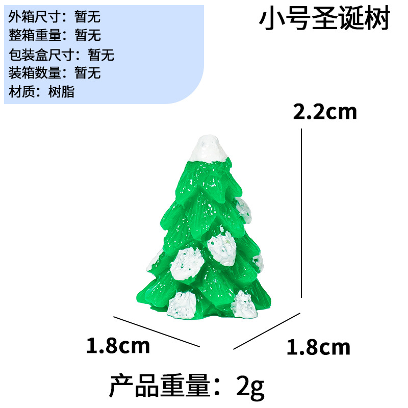 Adornos Navideños para Micro Paisaje de Acuario de Resina, Decorativo
