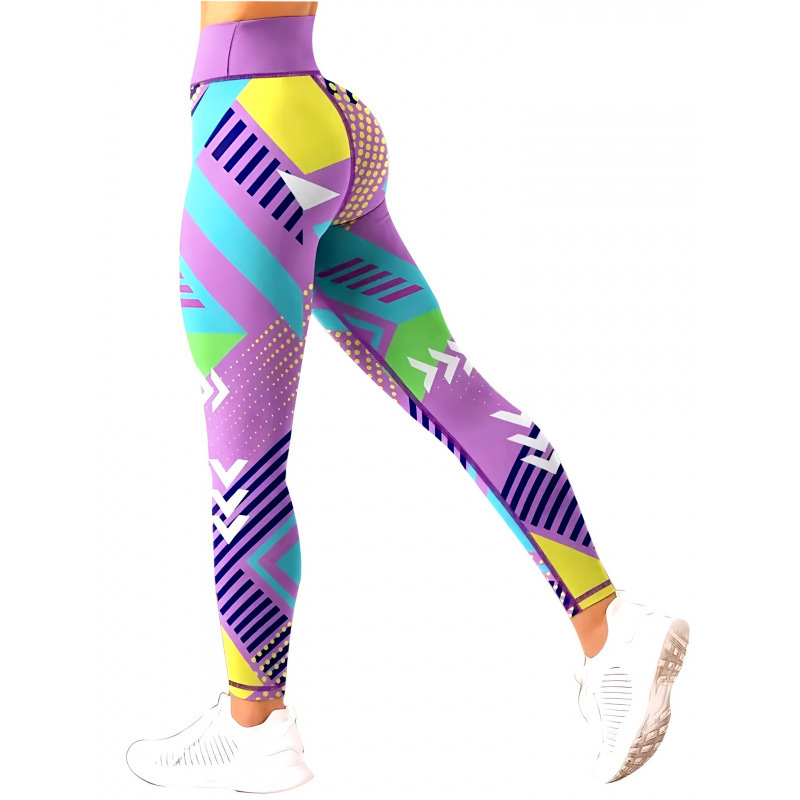 Transfronterizos Europa y Estados Unidos impresa pantalon de calzado de calzado de mujer elevación de cadera apretada bottom diaria pantalones deportivos casuales 2026