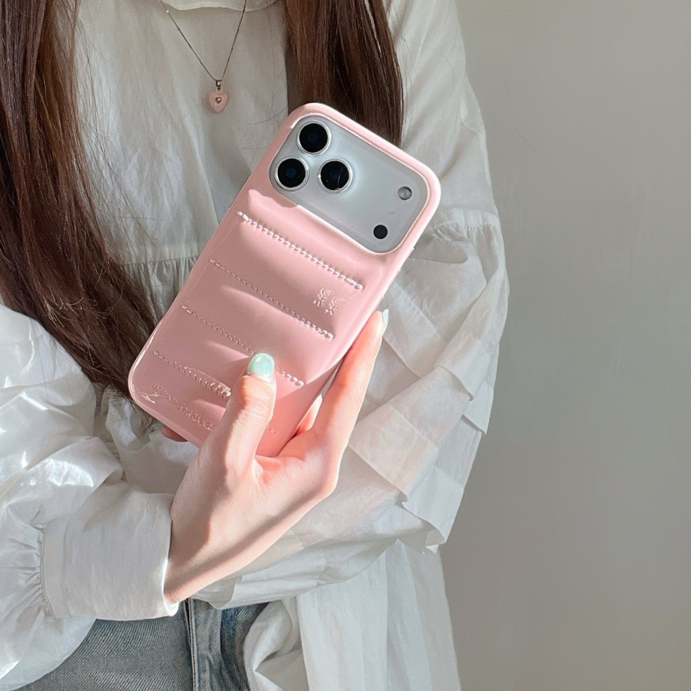 Étui de téléphone tendance en duvet à motif de fruits, compatible avec iPhone 17/16 Pro Max, couleur unie personnalisée, 15/14P, antichoc_voghion.com