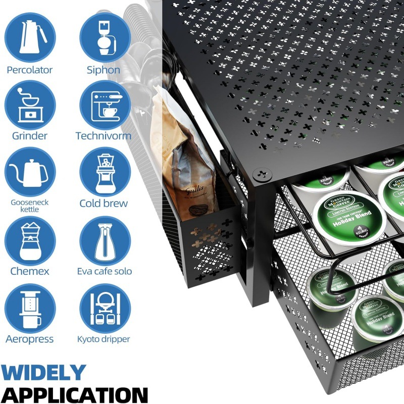 Estante de cápsulas de café, estante de escritorio, estante de almacenamiento extraíto, venta caliente transfronteriza