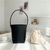 Small design capacious polyurethane matte shoulder bag