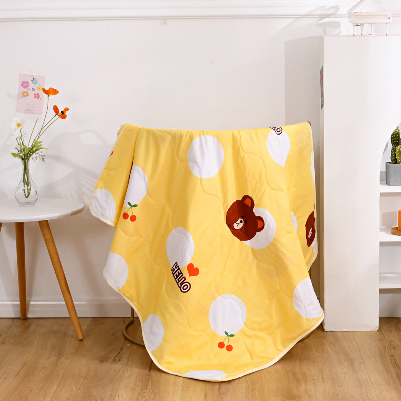 ins水洗棉儿童夏凉被幼儿园卡通午休空调被 单人夏季薄被芯子批发