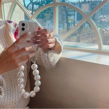 自制女神珍珠手链iPhone12手机壳苹果11promax奢华个性保护套适用