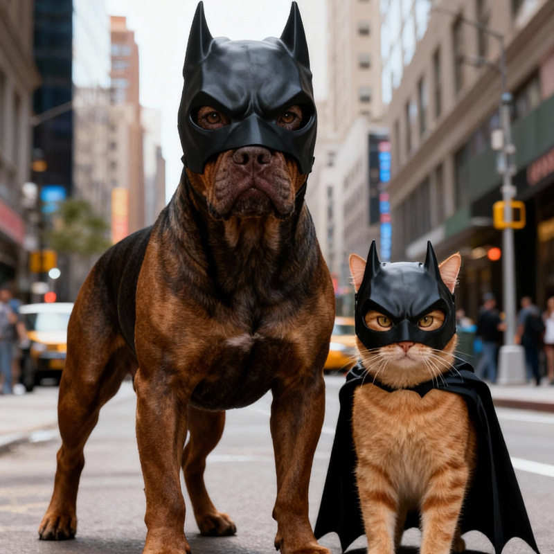 Máscaras para gatos y perros Batman artículos para gatos mascotas máscaras de plástico creativas para cachorros disfrazarse de animales fiesta artesanías