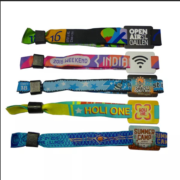 MF1 IC S50儿童游乐园rfid感应手环,人员身份识别编织腕带