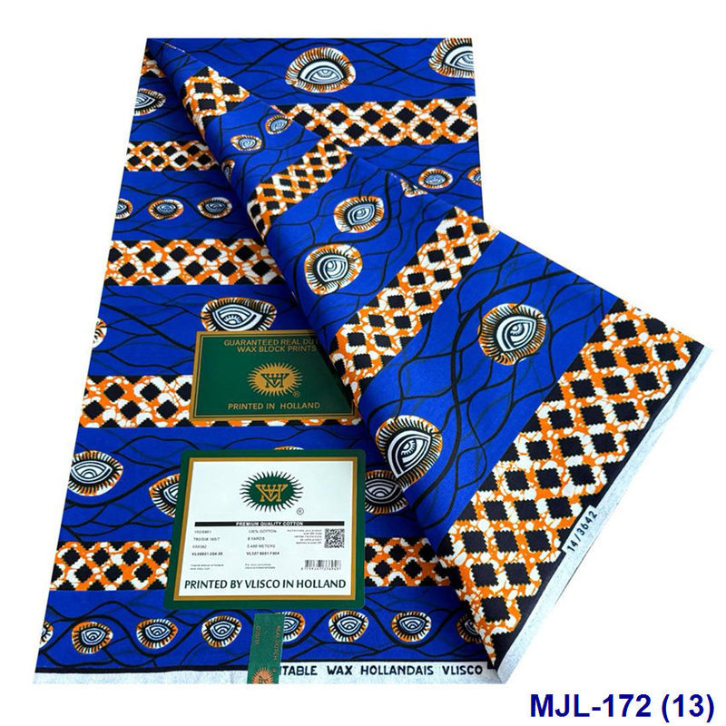 Foreign Trade Cross-Border Style Double-Sided Batik Cloth with Bright Colors for Women's Skirts and Ethnic Printed Fabrics in Stock Wholesale