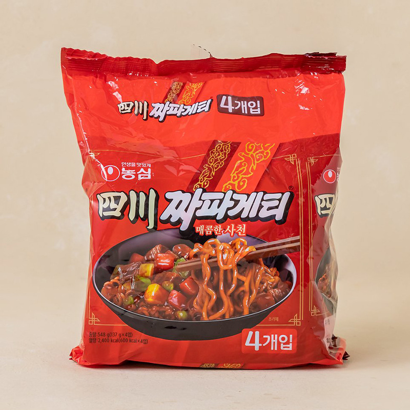韩国进口农心四川炸酱面正宗韩式方便面拉面夜宵速食袋装煮面泡面