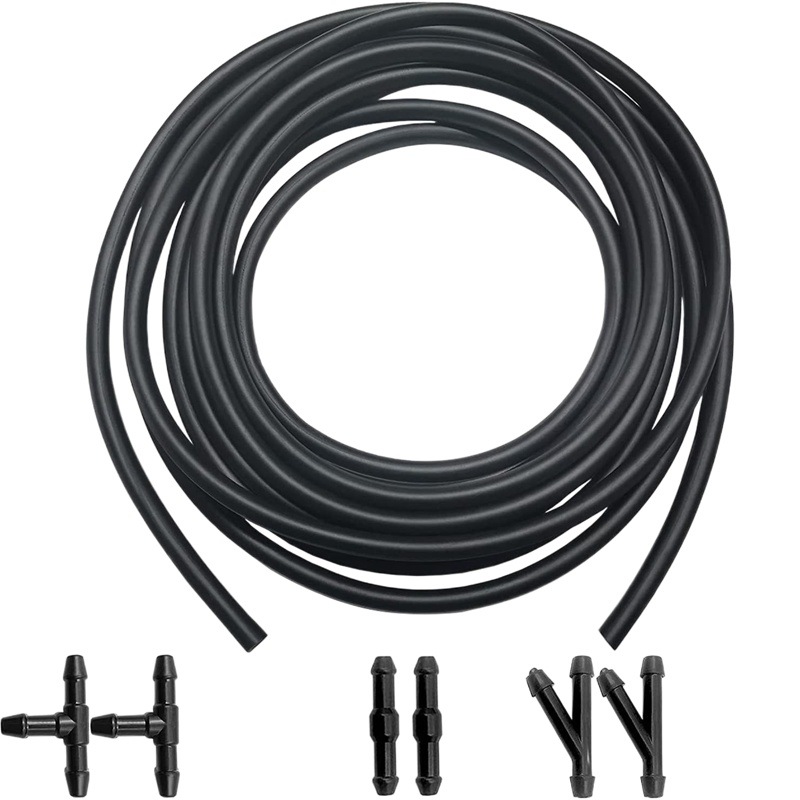 Kit de manguera de lavado de parabrisas Manguera de fluido de lavado universal de 4 m más enlazador de manguera de 12